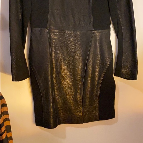 Dolce Vita Black Leather Knee High Dress - Picture 2 of 5